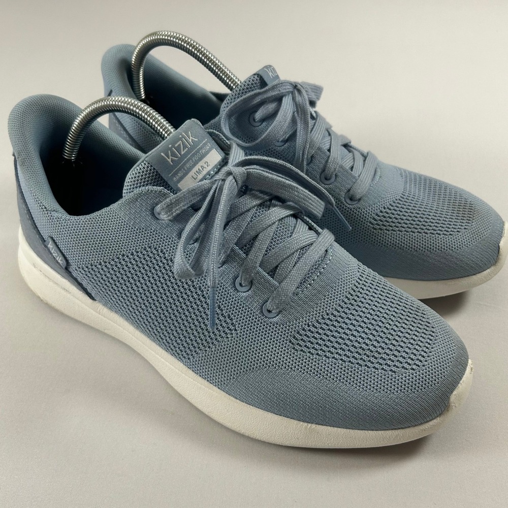 Kizik Lima 2 Sneakers Women 10.5 Wide Blue Hands Free Slip On Walking Shoes